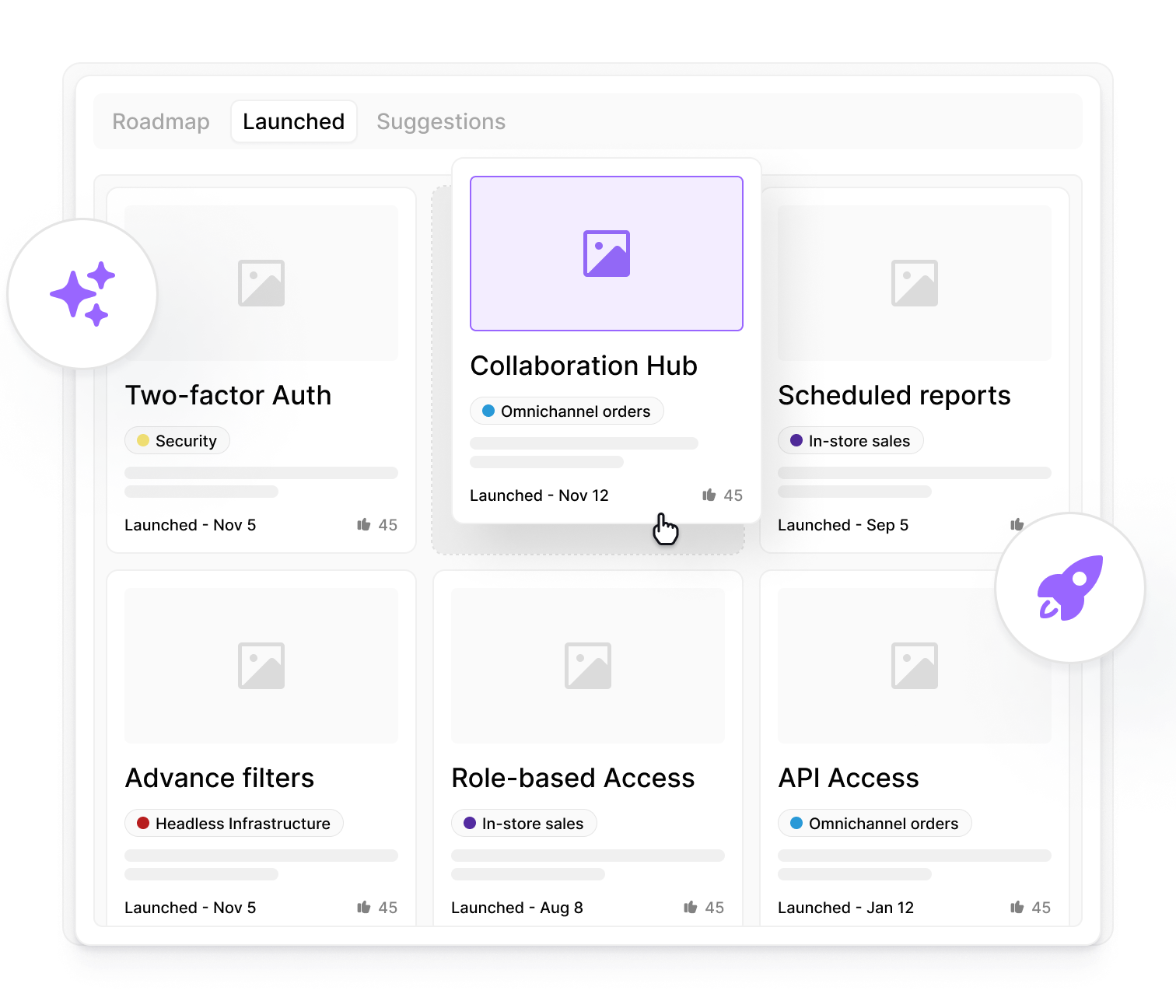 Launched Widget
